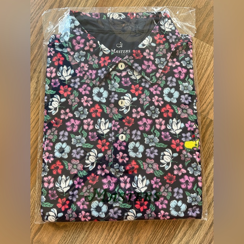 LIMITED EDITION “Flowers of Augusta” Masters Golf Shirt w Authentic Logo